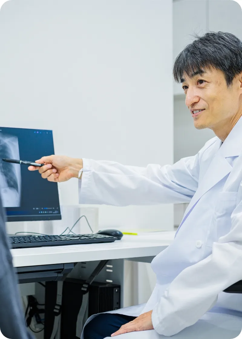 呼吸器専門医が不調の根本原因を突き止めます。